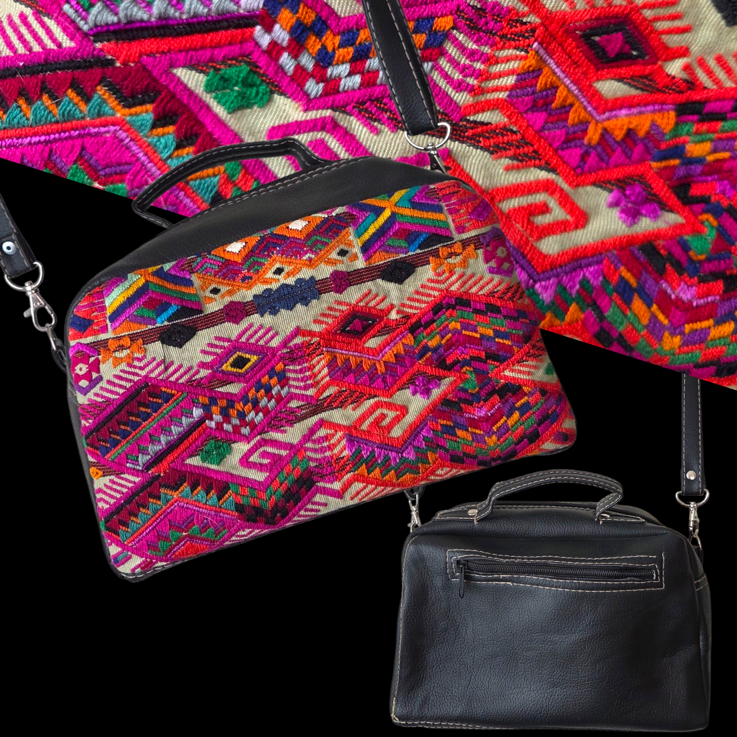 Hard bags Leather with designs
