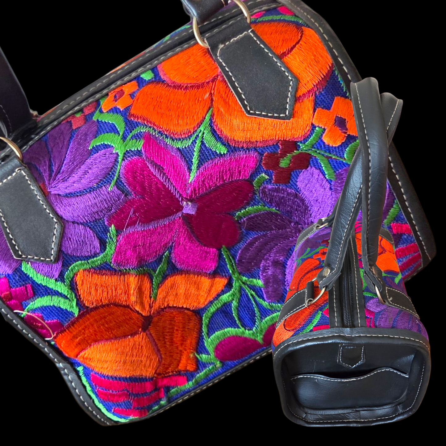 Hard bags Leather with designs