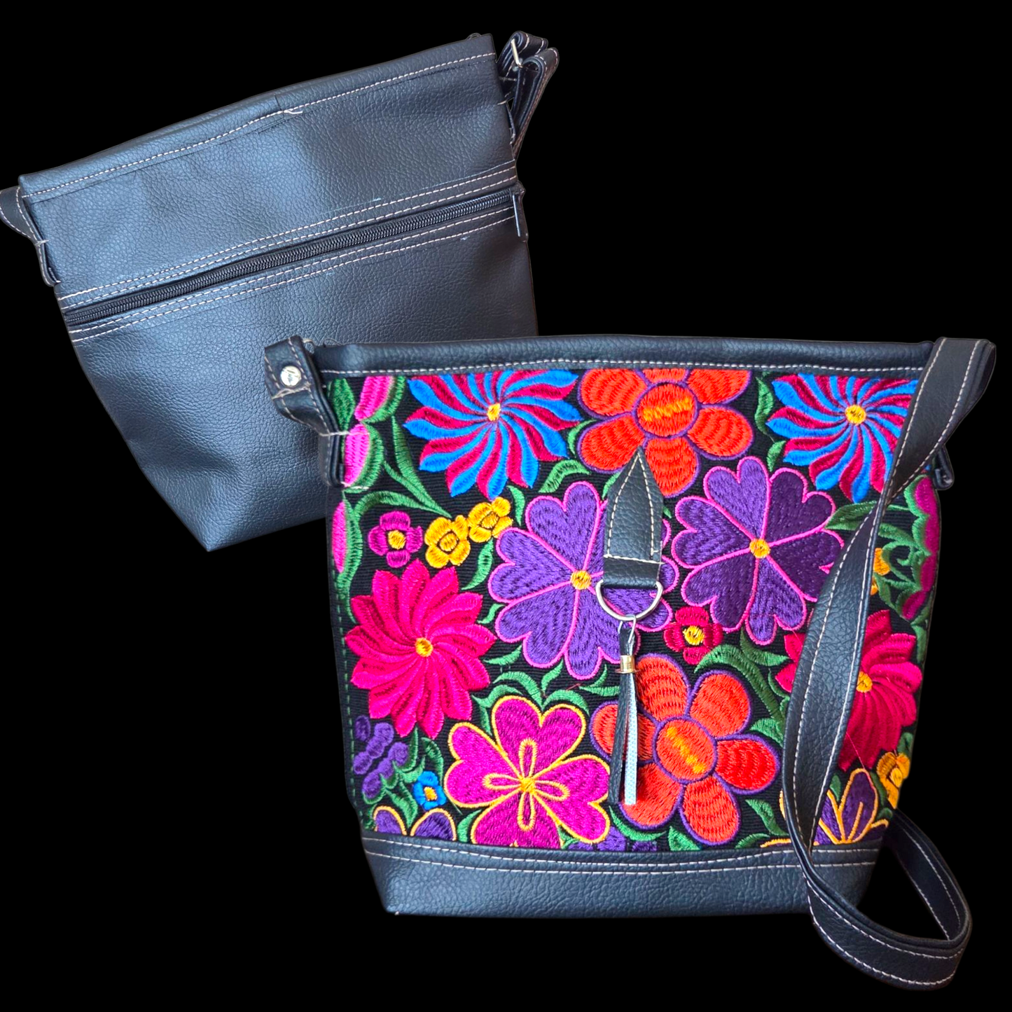 Bags small square w/long belt