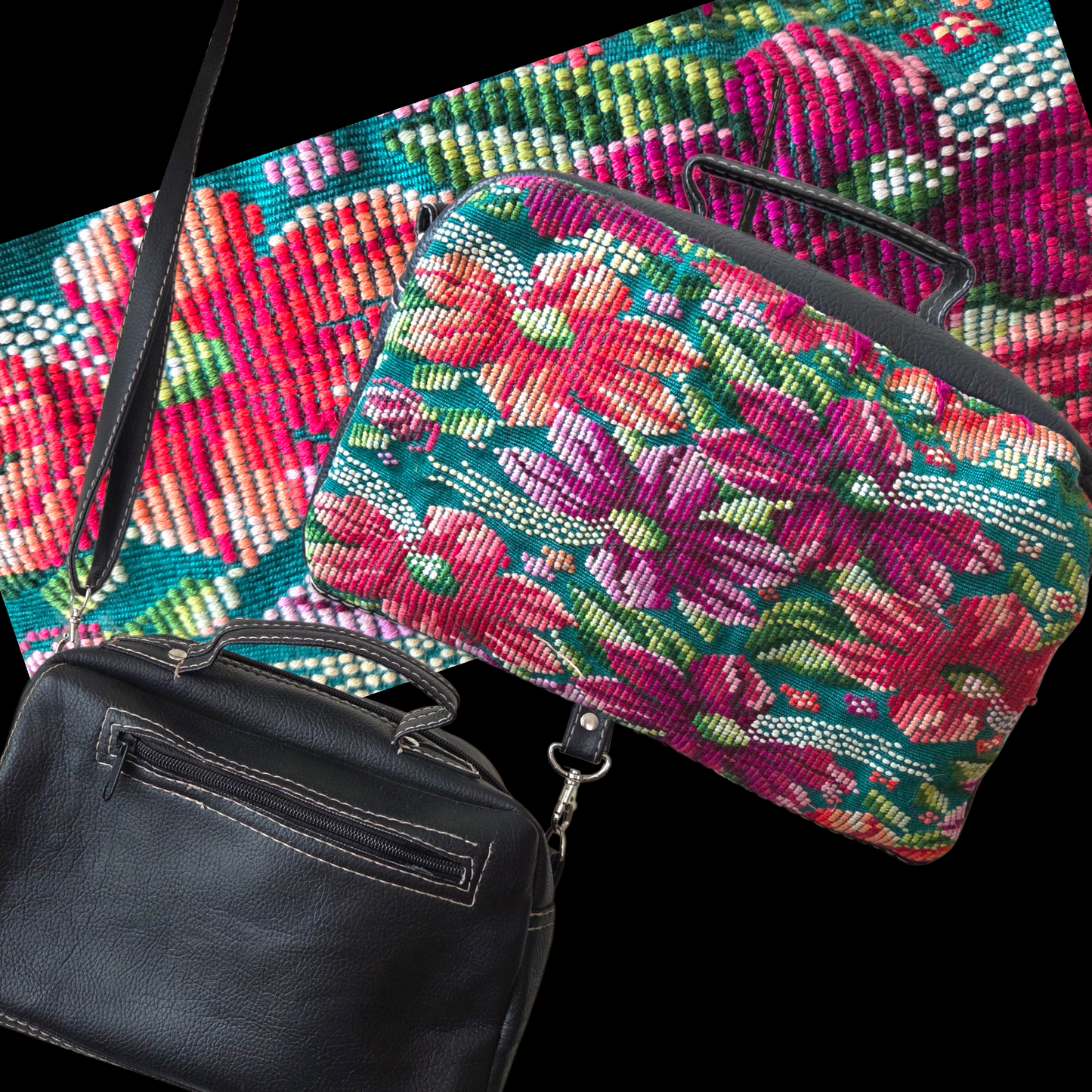 Hard bags Leather with designs