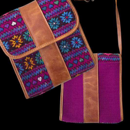 Bags center leather middle stripe
