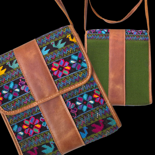 Bags center leather middle stripe