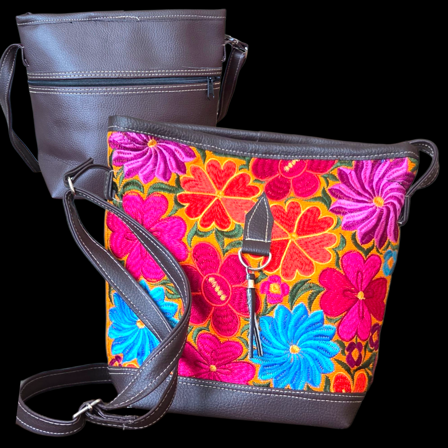 Bags small square w/long belt