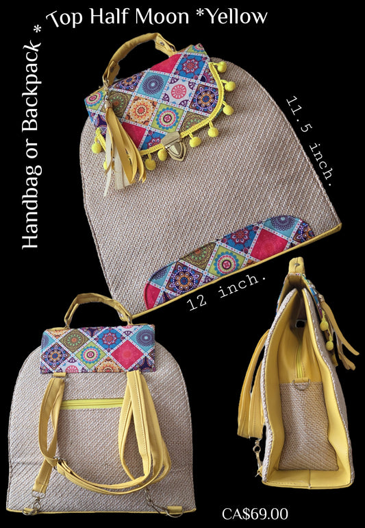 1/2 Moon arriba handbag